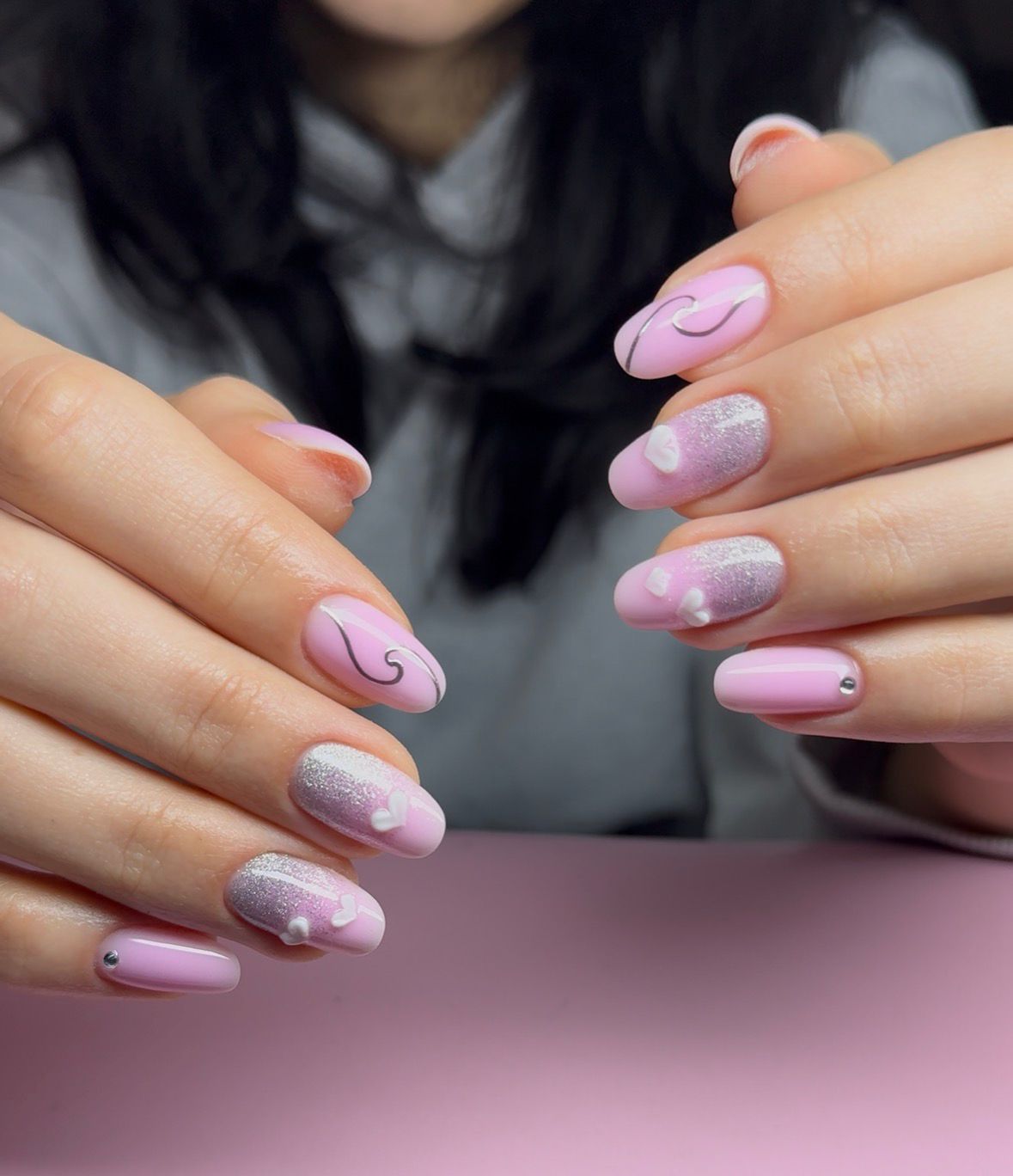 Glitter Magic nail design 1